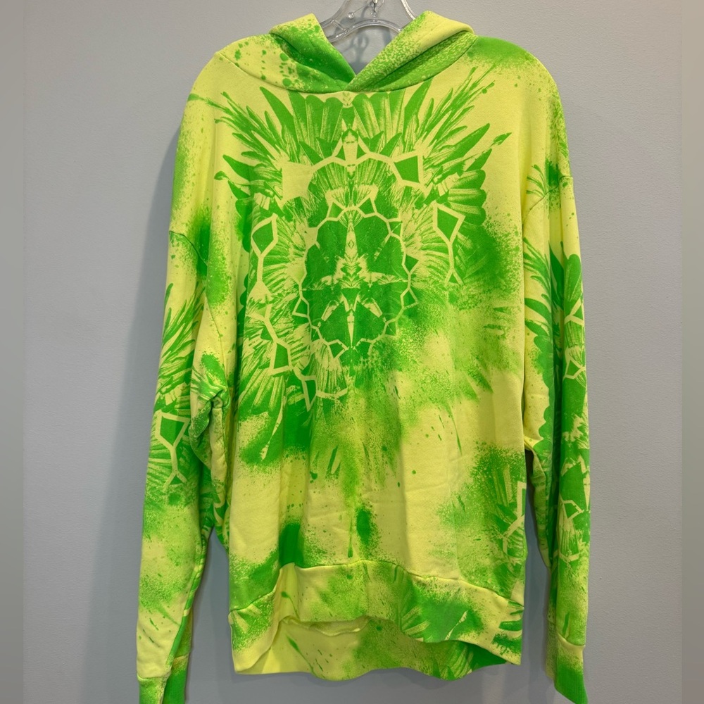 NWT Marcelo Burlon Men's Tie-Dye Cotton Hoodie, Size M